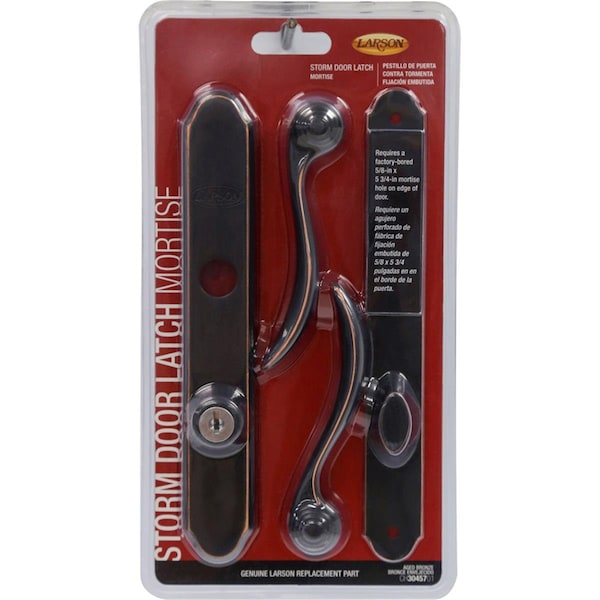 Larson 5.5 in. Aged Bronze Zinc Mortise Latch, Brown LA8914 - main